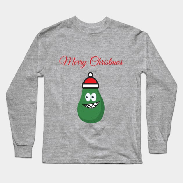 The Christmas Avocado Long Sleeve T-Shirt by gmonpod11@gmail.com
